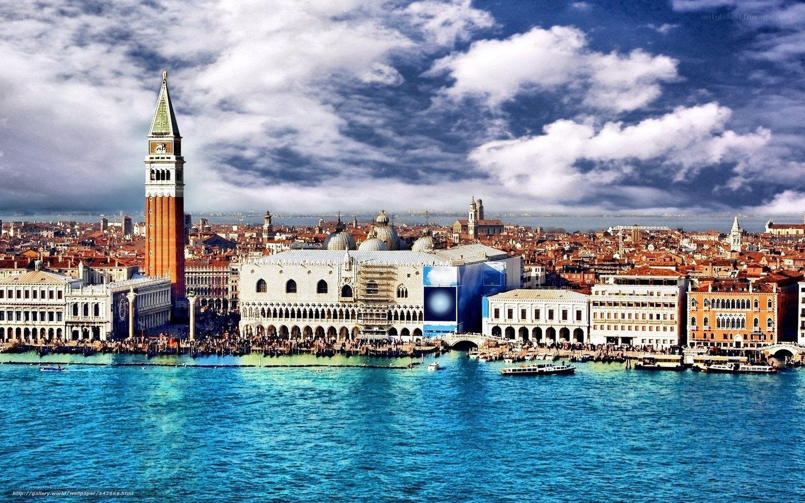 Venice skyline with St. Mark's Basilica