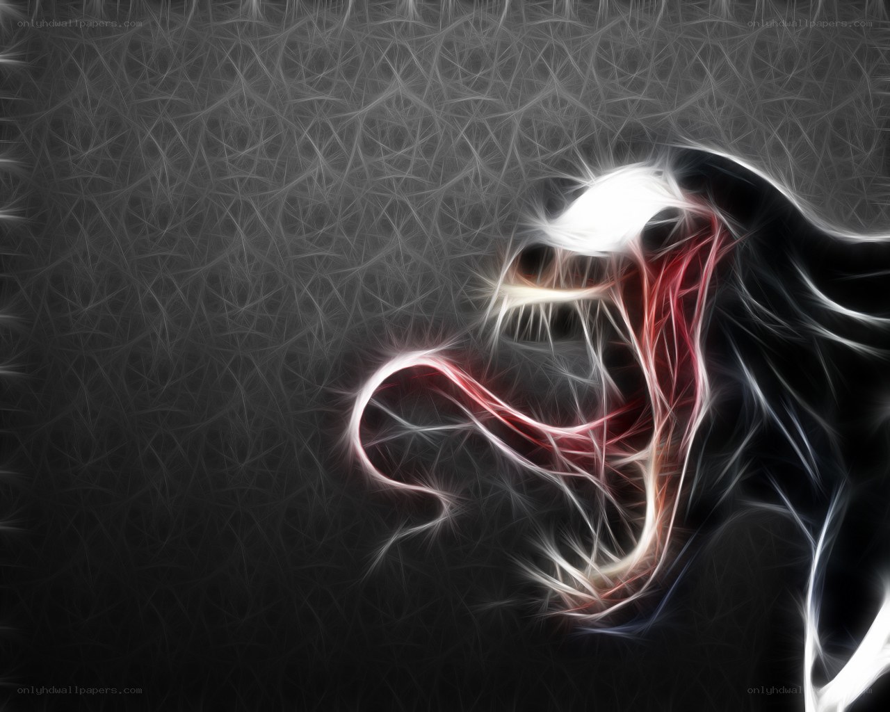 Venom character abstract art