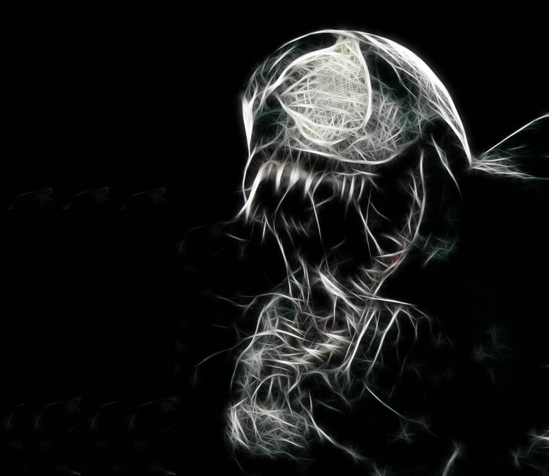 Venom Character Head — White