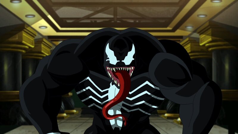 Venom Character in Room — Black