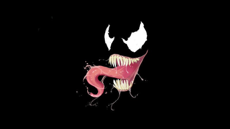 Venom Character Mouth — Black, Dark, Menacing