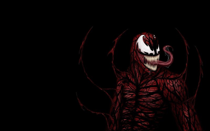 Venom Character — Red, Dark, Menacing, Digital Art