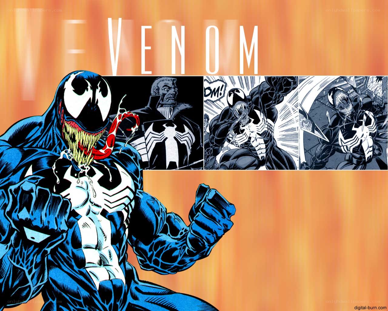 Venom comic book collage