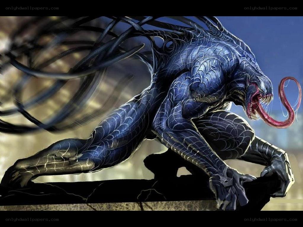 Venom creature in action
