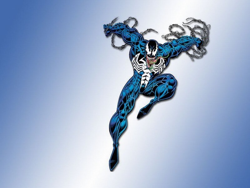 Venom in blue suit