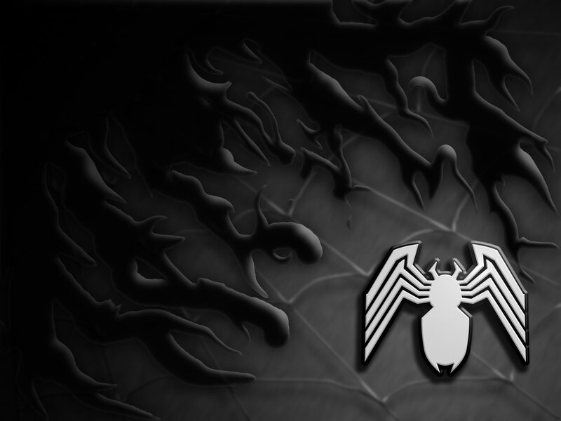 Venom logo on dark background