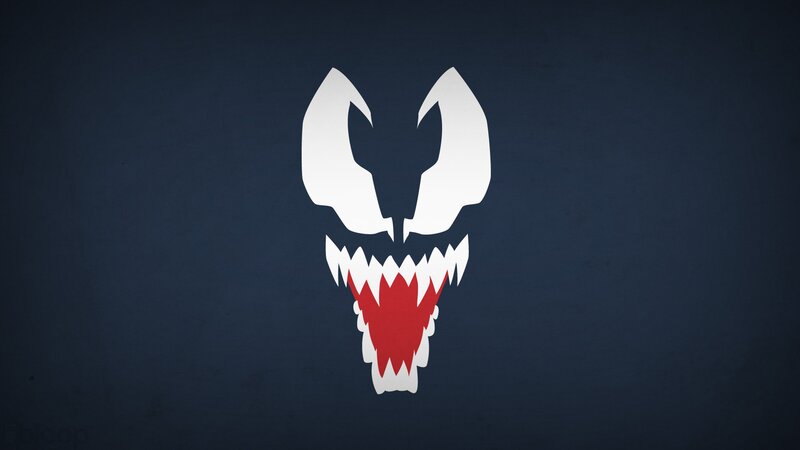 Venom Logo — White