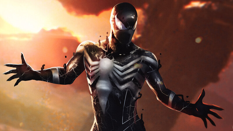 Venom Symbiote Character — Black, Dramatic