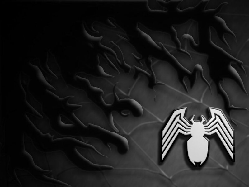 Venom symbol on dark background