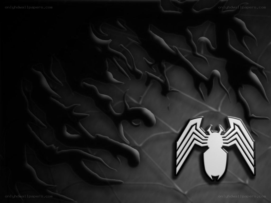 Venom symbol on dark background