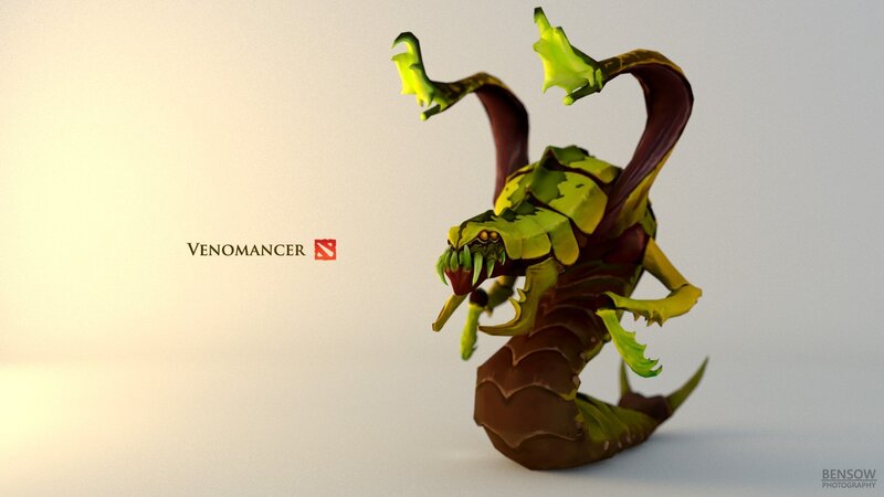 Venomancer Character Model — Green