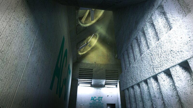 Ventilation Shaft Interior — Gray