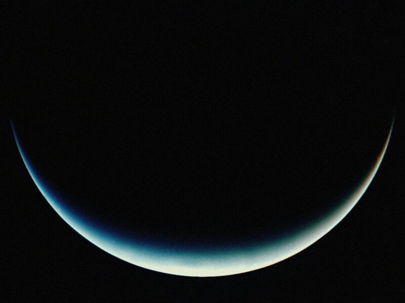Venus crescent view