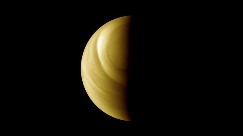 Venus in crescent phase