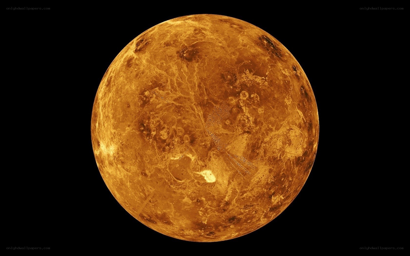 Venus planet surface