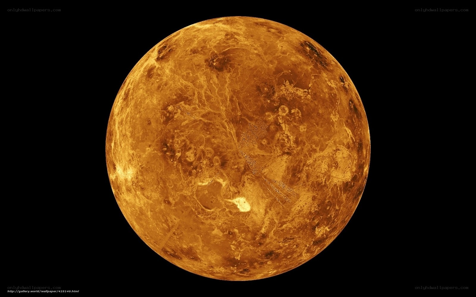 Venus planet surface