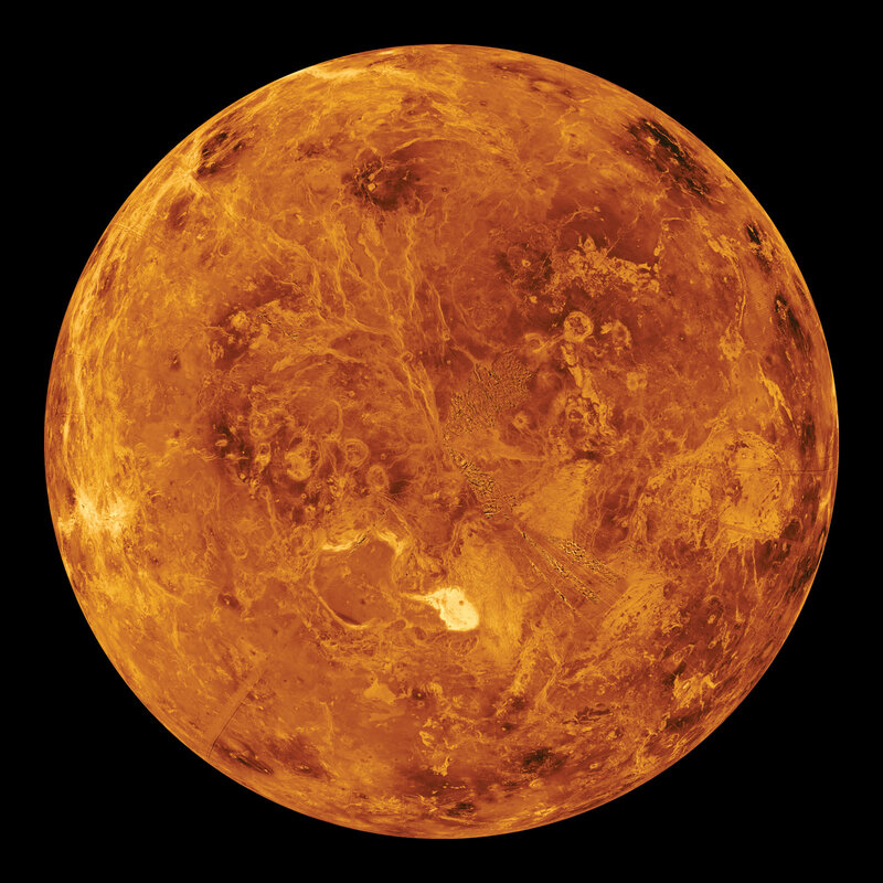 Venus planet surface