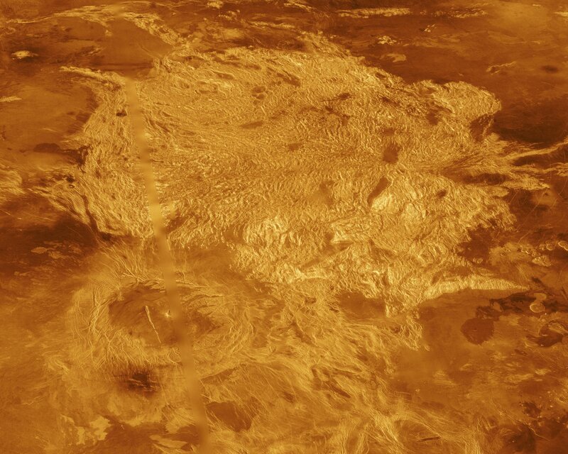 Venus surface terrain