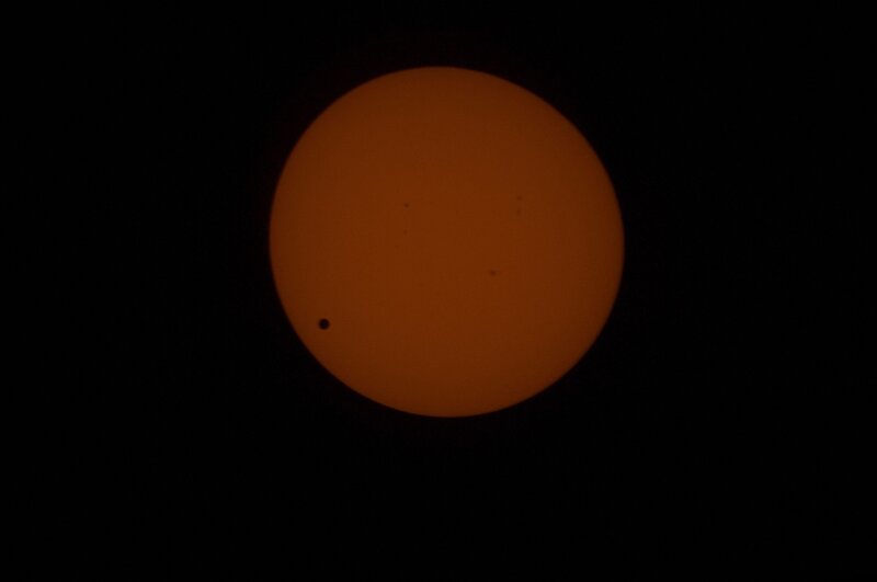Venus transit across the Sun