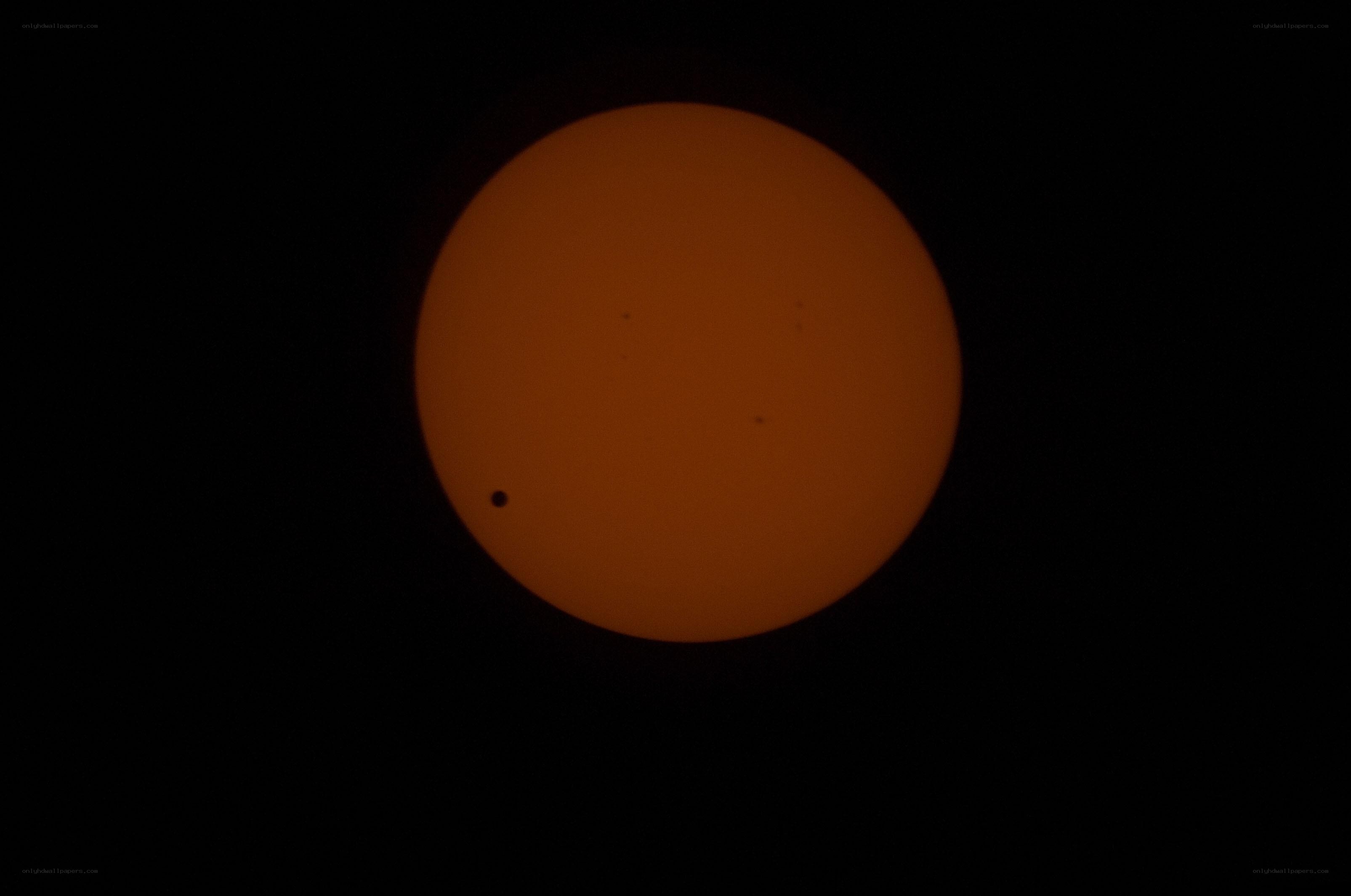 Venus transit across the Sun