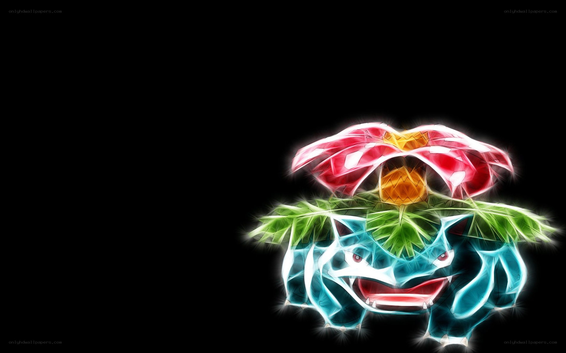 Venusaur glowing art