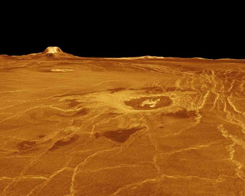 Venusian Surface Landscape