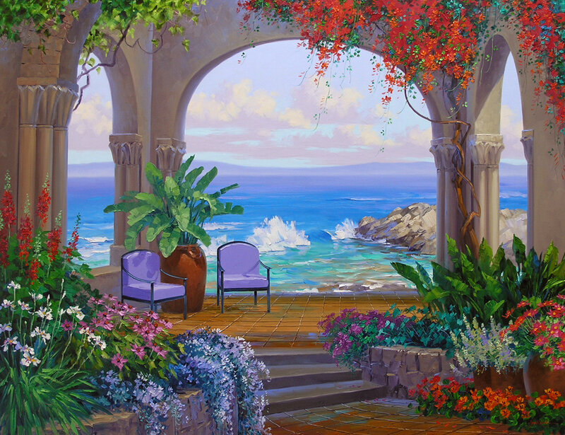 Veranda Overlooking Ocean