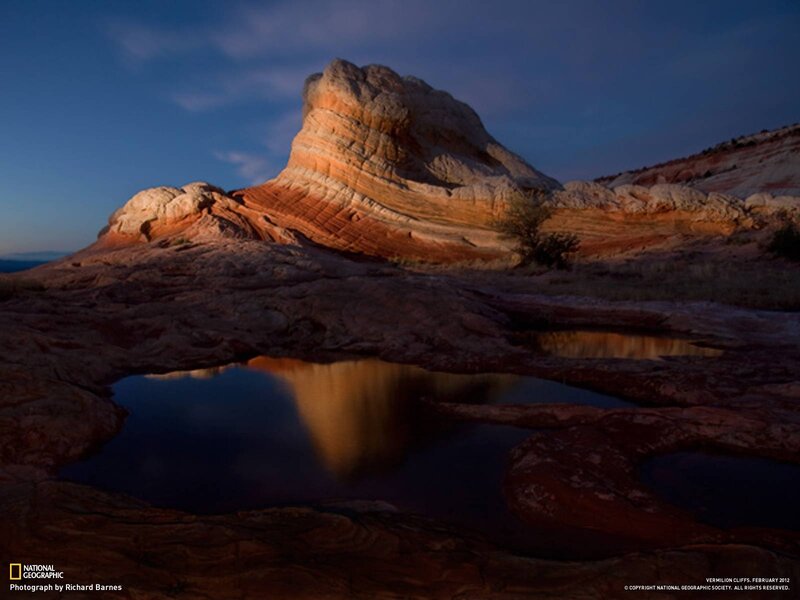 Vermilion Cliffs at dusk