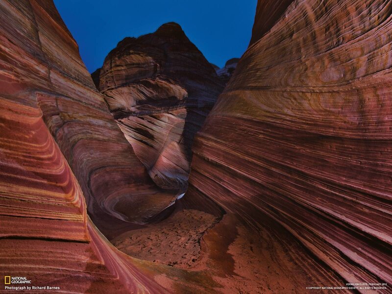 Vermilion Cliffs at dusk