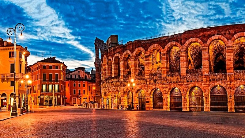 Verona Arena at Dusk