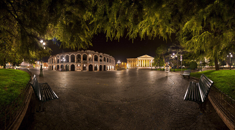 Verona Arena at Night