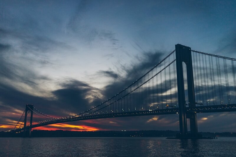 Verrazzano-Narrows Bridge — Blue, Dramatic