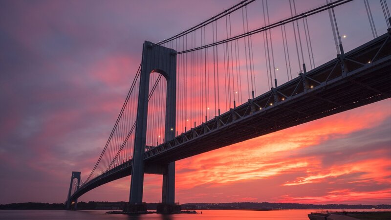 Verrazzano-Narrows Bridge — Pink