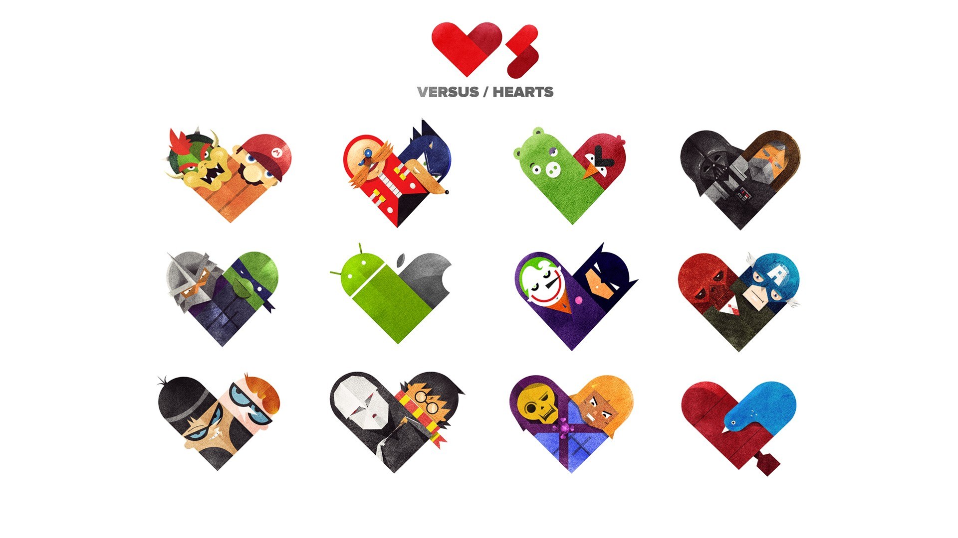 Versus Hearts Character Art