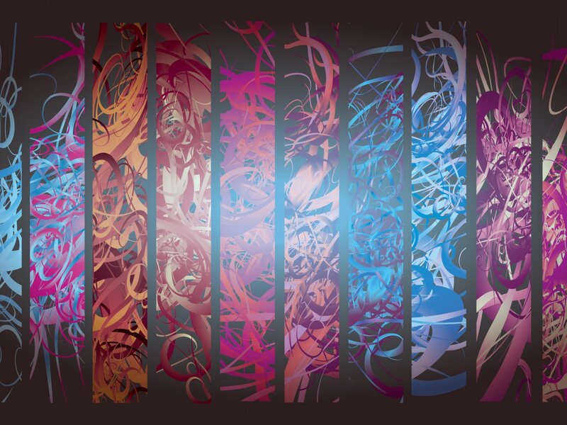Vertical Abstract Swirls