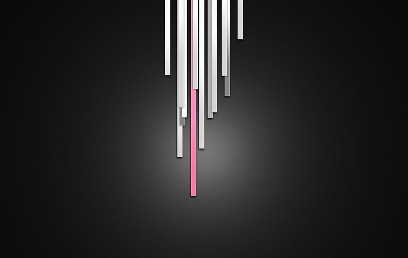 Vertical Bars on Dark Background — Black