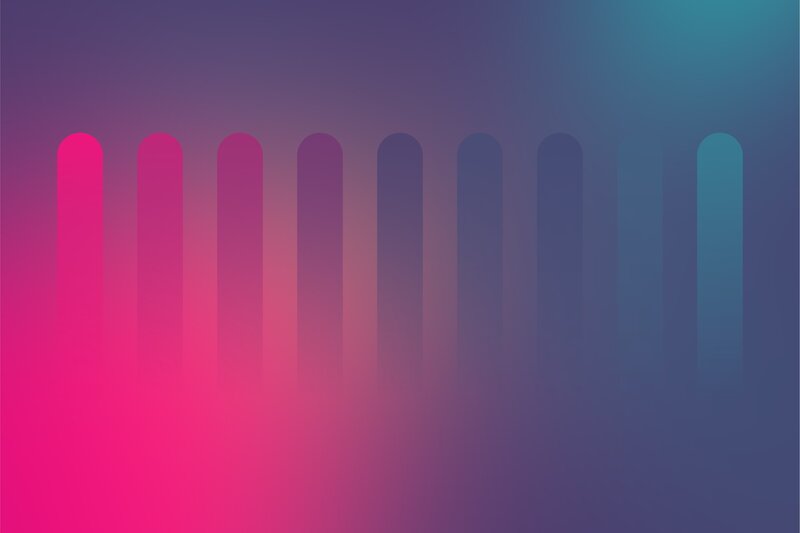 Vertical Bars on Gradient — Pink