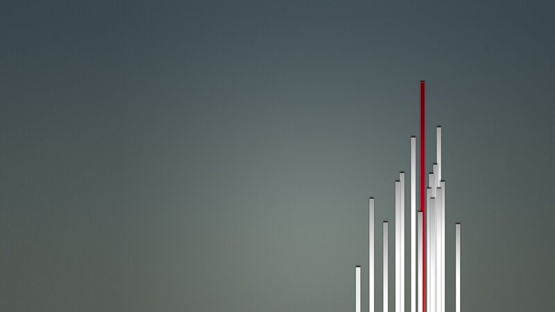 Vertical Bars on Gradient