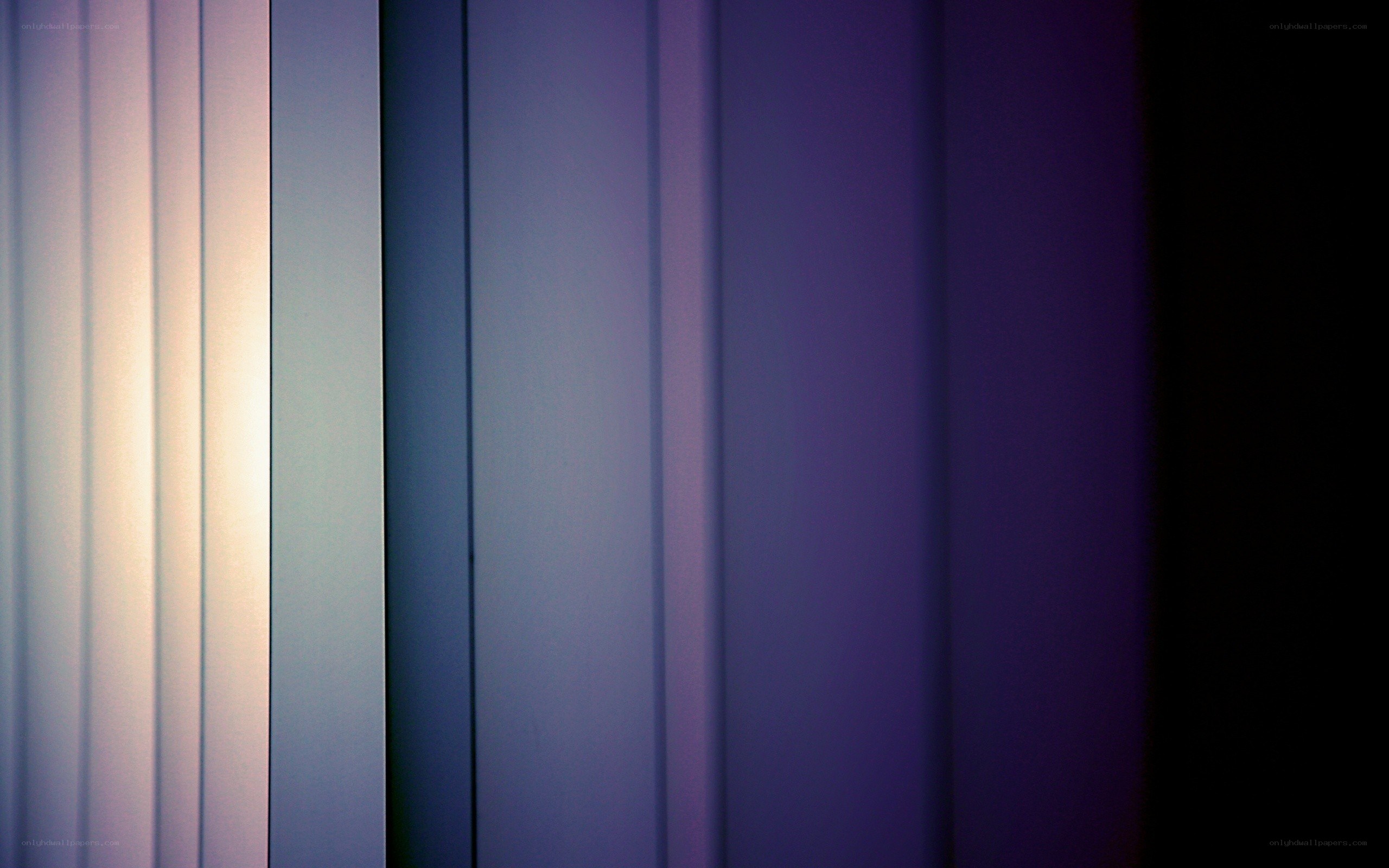 vertical blinds with light gradient