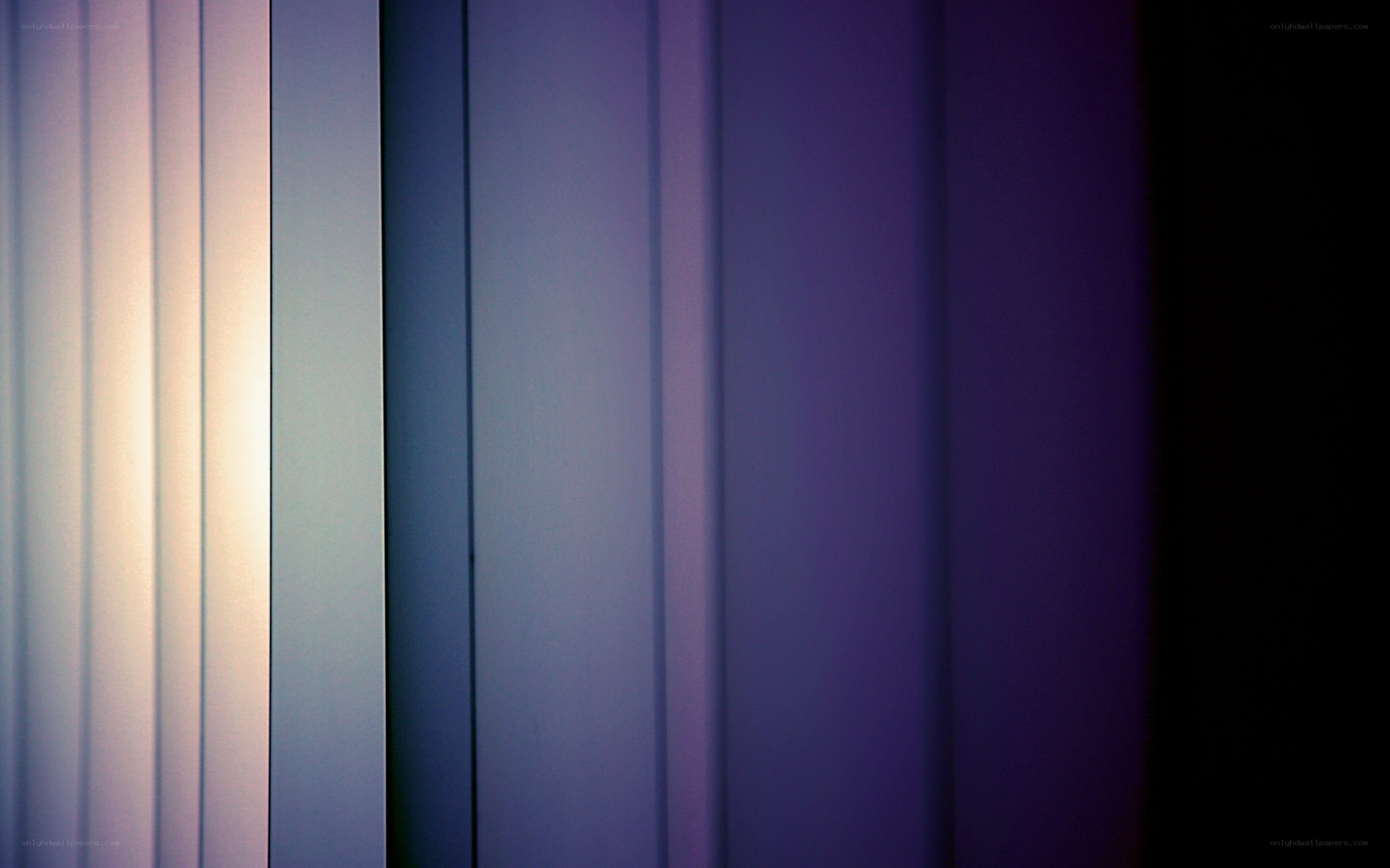 vertical blinds with light gradient
