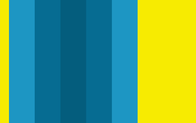 vertical blue and yellow stripes