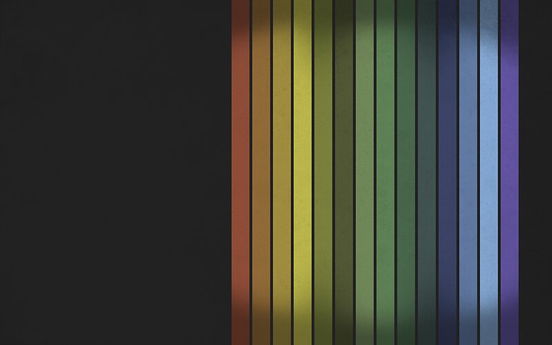 Vertical Color Bars — Black