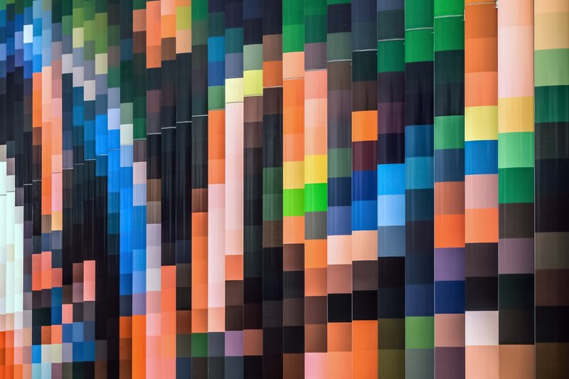 Vertical Color Bars — Green, Calm