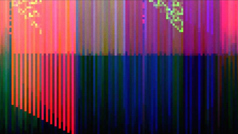 Vertical Color Bars — Red, Chaotic