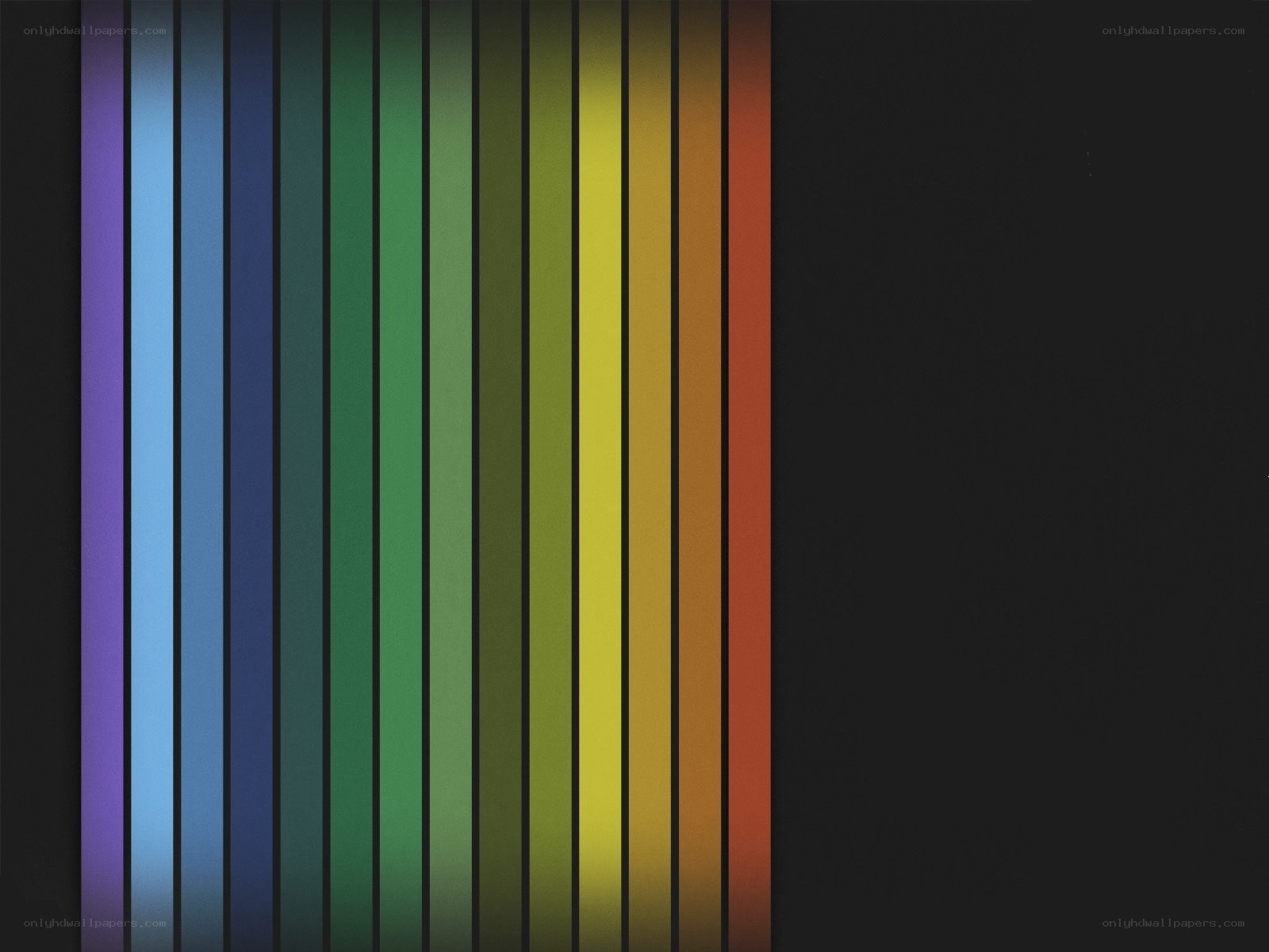 vertical color spectrum stripes
