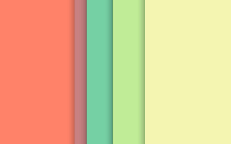 Vertical Color Stripes — Coral