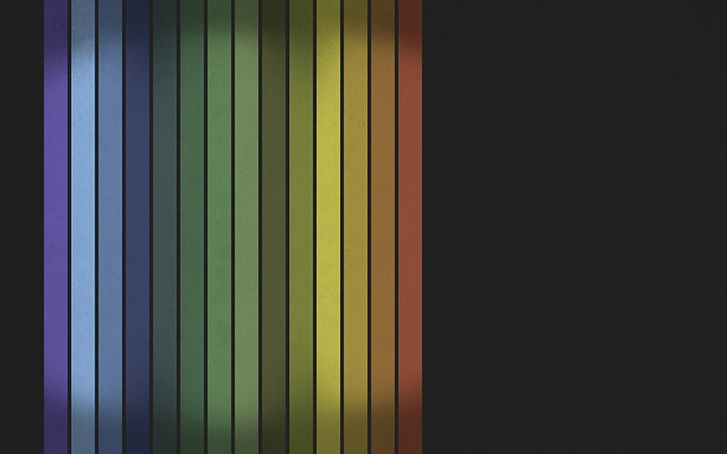 Vertical Color Stripes — Green, Calm, Abstract