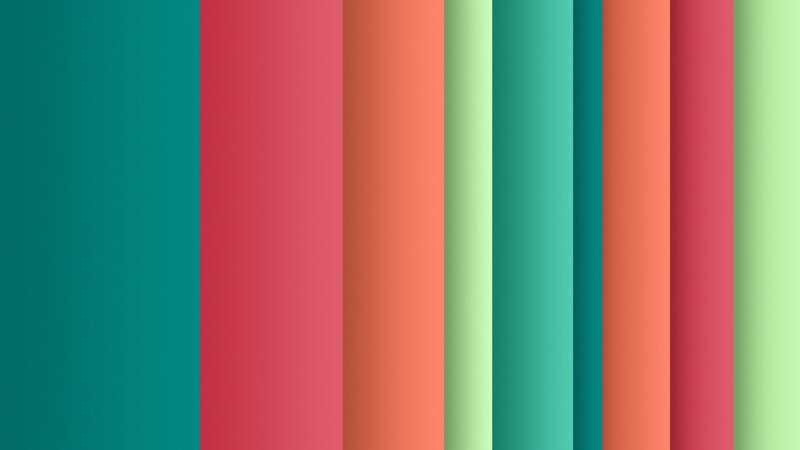 Vertical Color Stripes — Teal, Calm