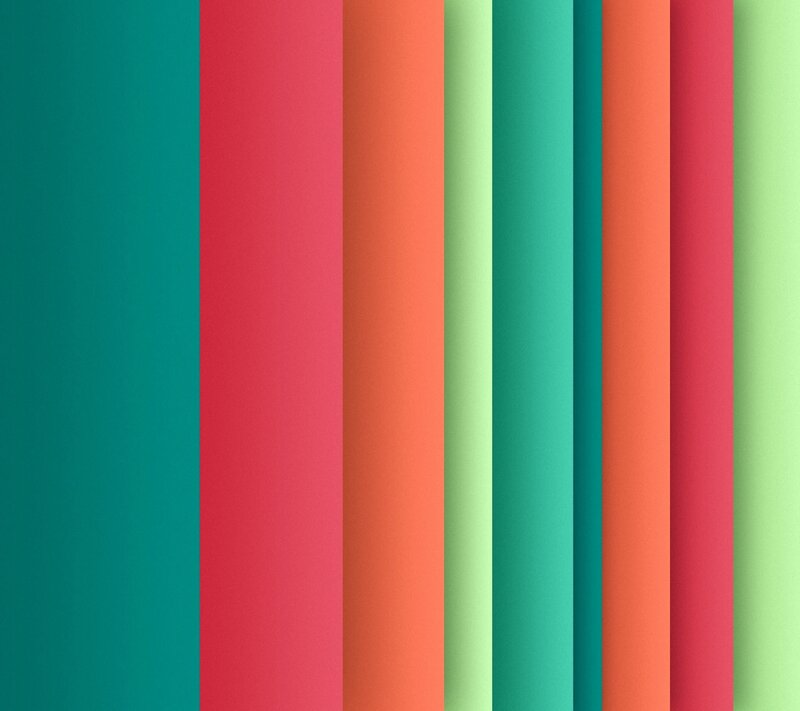 Vertical Color Stripes — Teal