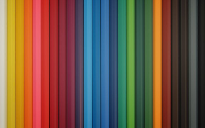 Vertical Colored Bars — Yellow